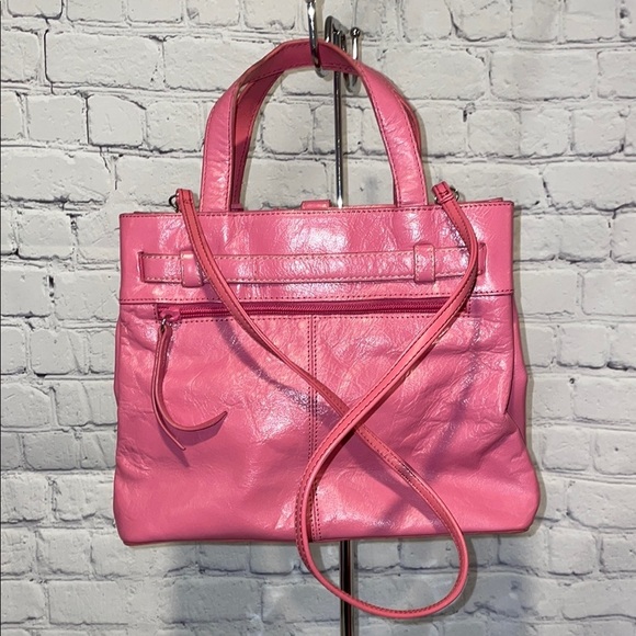 Rolfs - Vibrant Pink Leather Top Handle Bag - Picture 2 of 5